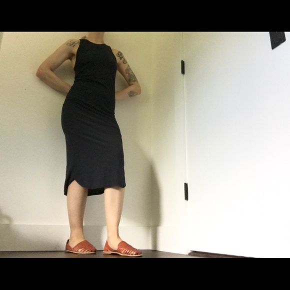 Forever 21 NWT Racerback Dark Navy Midi Dress - Picture 5 of 11